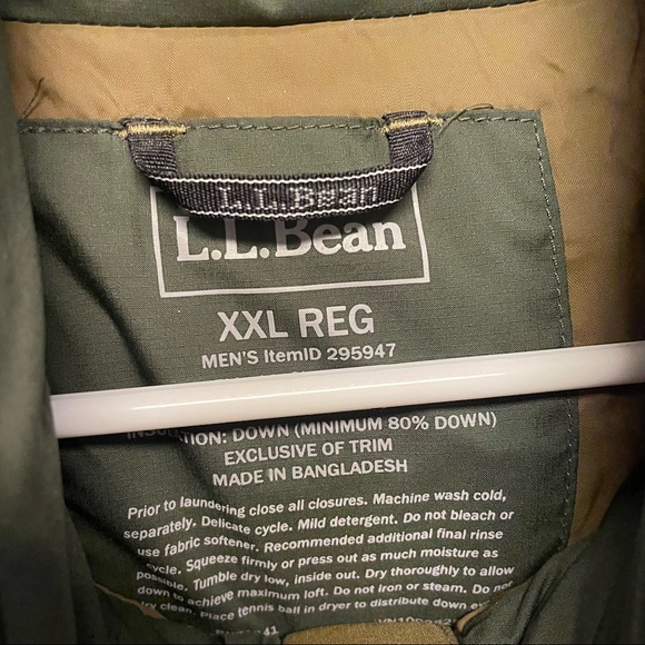L.L. Bean Down Filled Puffer Jacket Size XXL - Picture 5 of 5